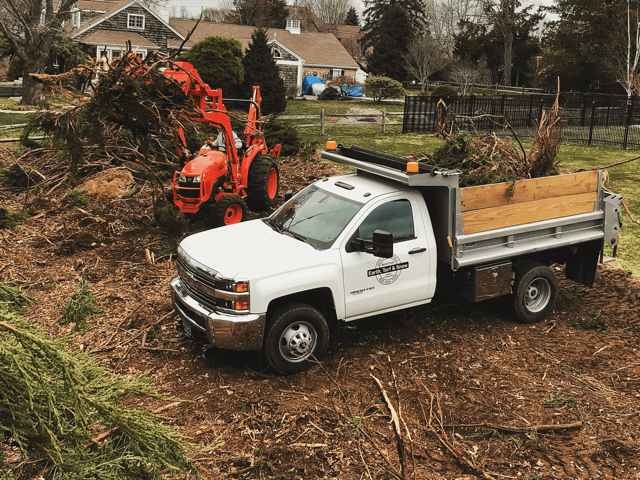 Brush clearing and land clearing in Groton, CT