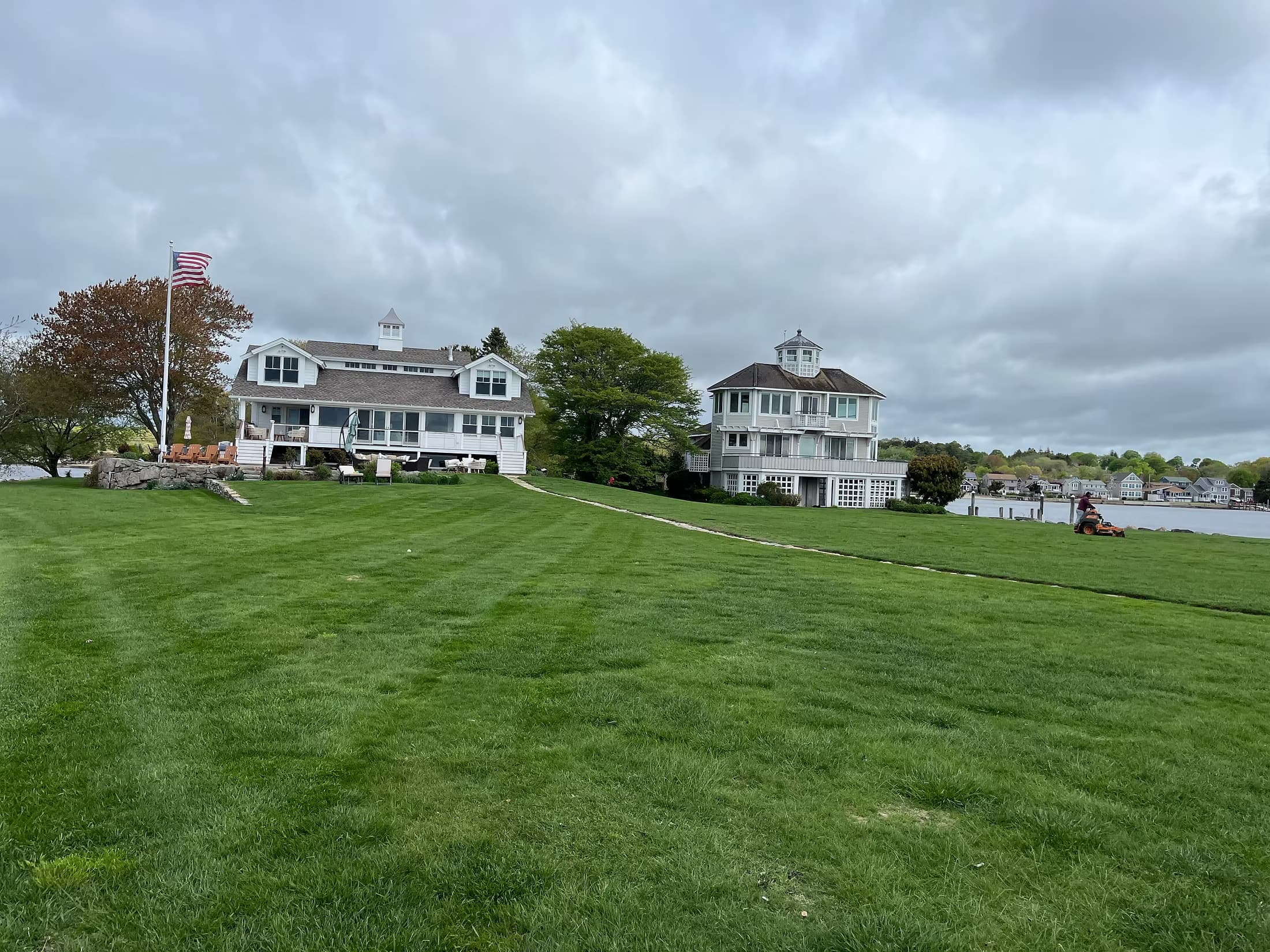 Landscaped garden in Mystic, CT
