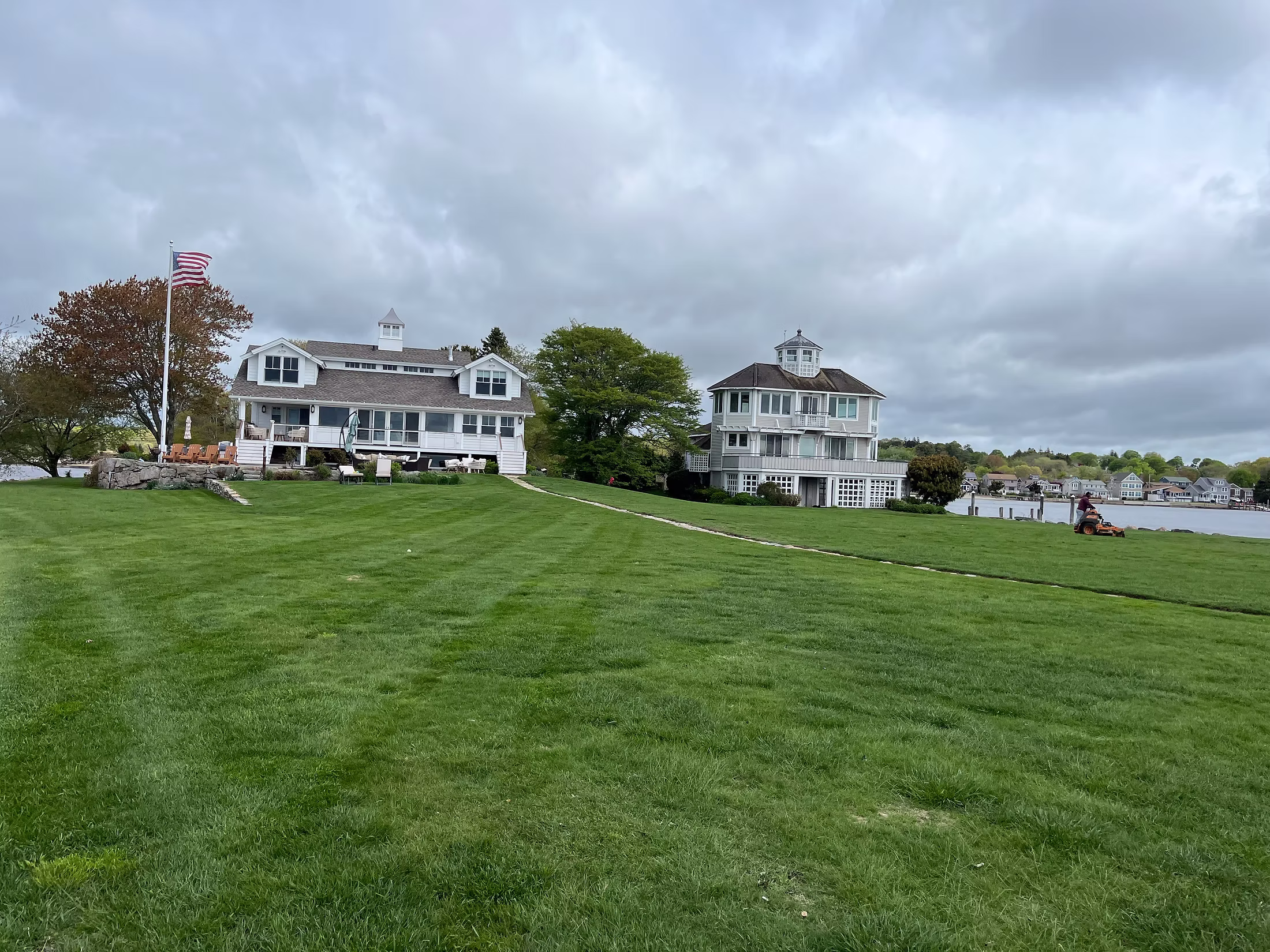 Landscaped garden in Mystic, CT